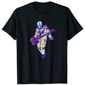 💀 🎸 👩‍🚀 ROCK & ROLL Skeleton Astronaut Shirt